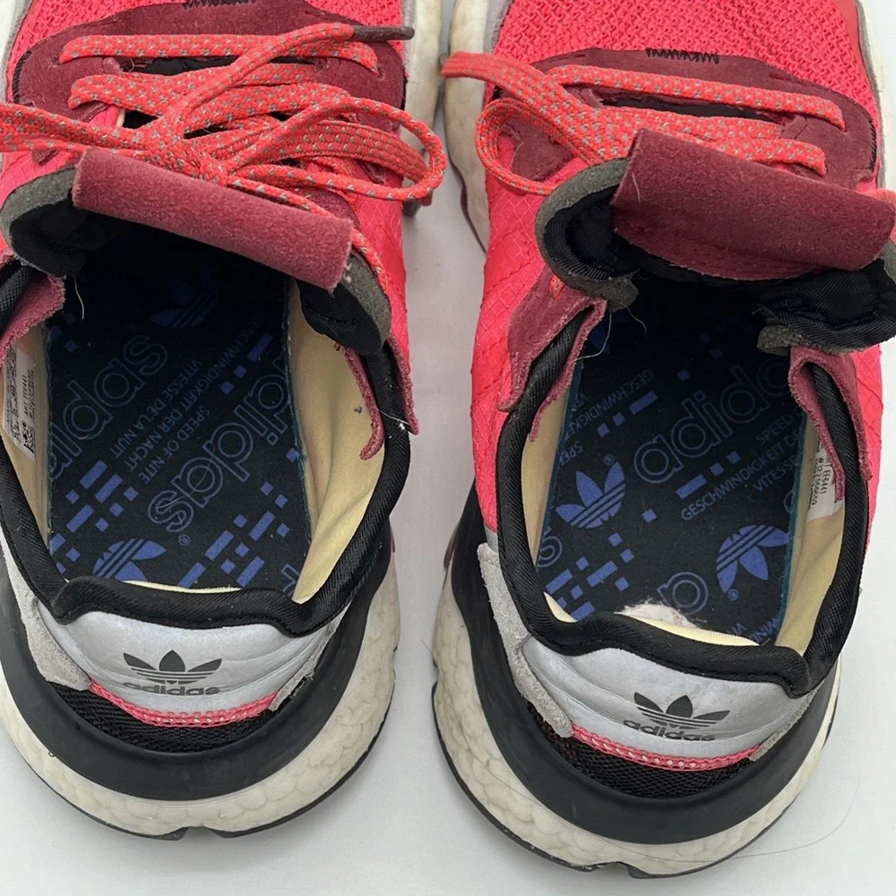 Adidas Originals Nite Jogger Running Shoes Pink/Gray Sz. 5.5 EVM‎ 004001